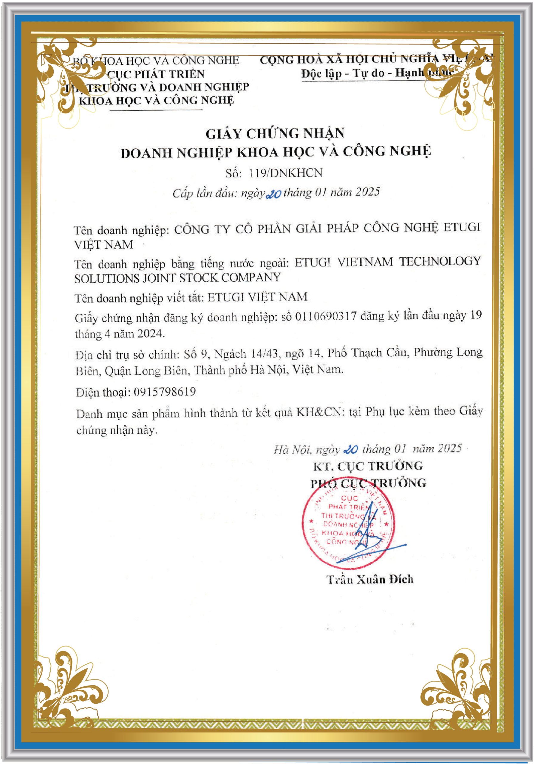 CHỨNG TỪ PHÁP LÝ ETUGI 2026-04